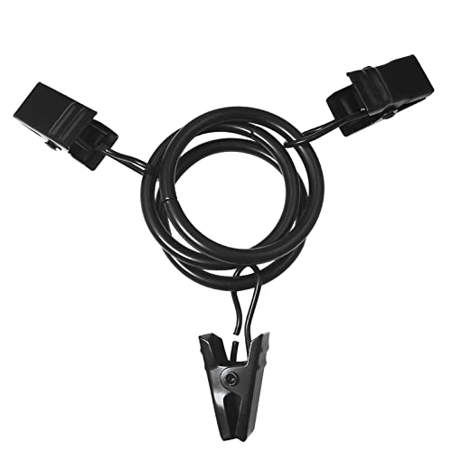 44 Pack Metal Curtain Rings with Clips, 1 in ID, Black - color: Black, size: 1" I D 44 Pack
