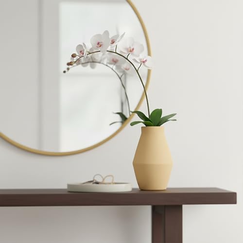 Terracotta Ceramic Vase, 10 Inch - color: Terracotta, size: 10 inch