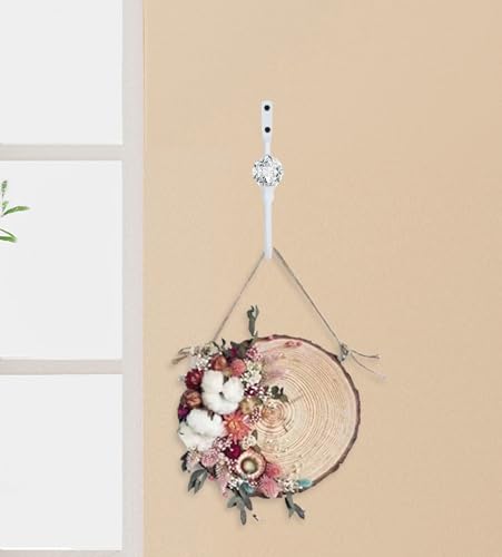 Groleca U Shaped Metal Curtain Holdbacks, Curtain Tiebacks, 2 Pack, White - color: White