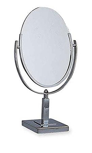SSWBasics Small Oval Tilting Countertop Vanity Mirror - Height 22 in
