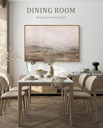 Bzstyleart Large Abstract Wall Art, Misty Wilds, 36 x 24 Inch - color: Misty Wilds, size: 36"L x 24"W