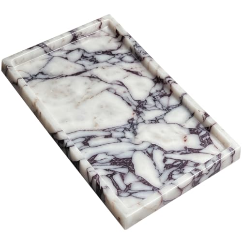 Natural Marble Tray Jewelry Perfume Decorative Tray for Home Bathroom Decor