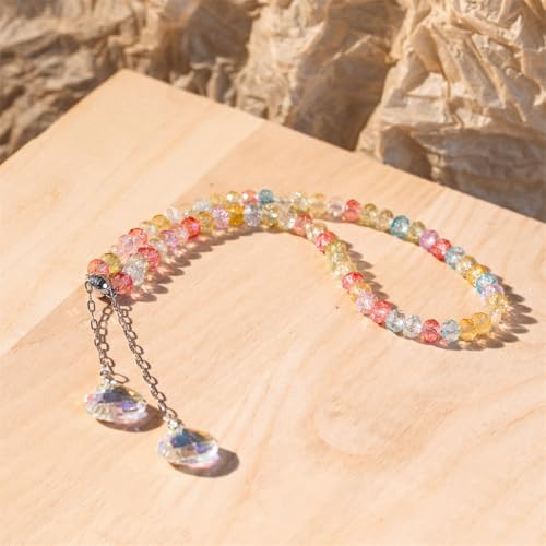 Magnetic Curtain Tiebacks, 2 Pack Colorful Crystal Curtain Drapery Holdbacks, Boho Curtain Ties for Home Office Decorative (Multi 1) - color: Multi 1