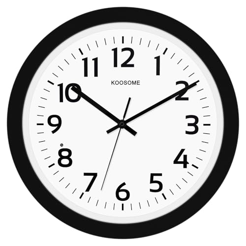 Glow in the Dark Wall Clock for Bedroom Battery Operated Lighted Wall Clock