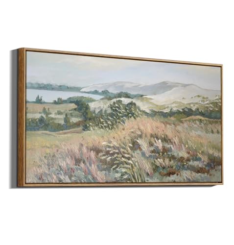 ARPEOTCY Large Landscape Wall Art, Nature Countryside Painting 20×40 in - color: Coastal Dune, size: 40"L x 20"W