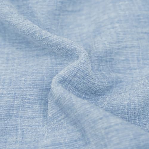 CaliTime Decorative Couch Throw Pillow Covers 16 X 16 Inches Baby Blue - color: Baby Blue, size: 16" x 16" (Pack of 2)