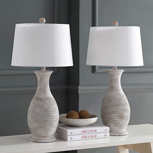 SAFAVIEH Bentlee Table Lamp Set of 2, 30" Coastal Grey TBL4131A-SET2 - color: Gray