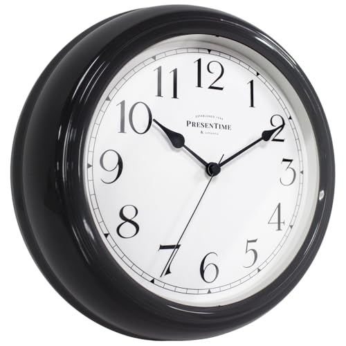 Presentime Chic Home Collection 10" Molly Clock - color: Black