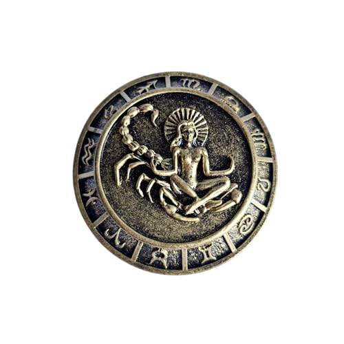 Handmade Zodiac Jewelry Box with Constellation Engraving, Unique Handcrafted Gift for Birthday, Anniversary, or Jewelry Storage, Resin Scorpio - color: Gold, size: Scorpio