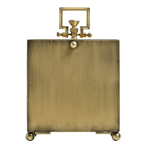 NIKKY HOME Vintage Gold Table Clock, Silent Classic Large Mantel Clock - size: Large