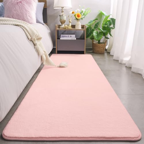 Amearea Modern Soft Hallway Runner Rug, 2x6 Feet Pink Washable Runner Rugs - color: Pink, size: 2' x 6' (Runner)