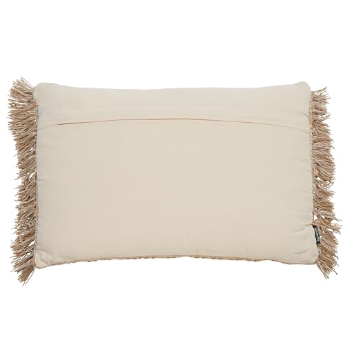 Safavieh Home Collection Janine Boho 16 x 24-inch Green Fringe Decorative Accent Pillow PLS602B-1624 - color: Green / Beige