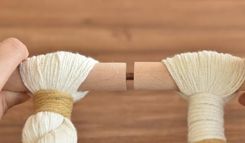 Macrame Wall Hanging Wedding Hanger Tassel Knotting Boho Decor 47"W*25"L - color: Beige1