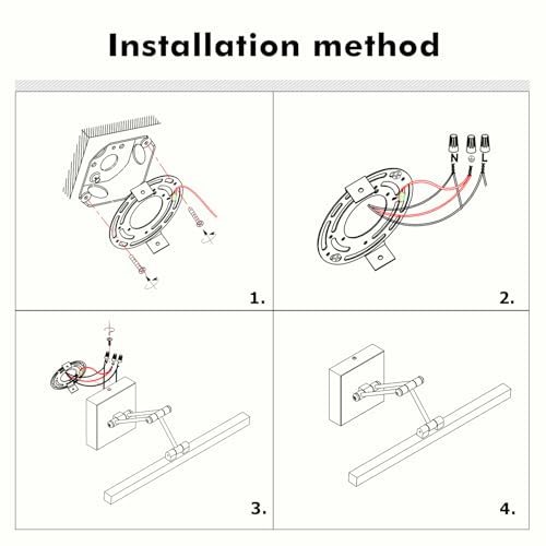 LED Picture Lights for Paintings Dimmable 15.5 Inch Long Hard-Wired Picture Frame Lights Gallery Wall Light with Adjustable Swing Arm Art Display Lamps 7W 3000K Warm White Antique Bronze - color: Hard-Wired Antique Bronze-square base, size: 15.7inch Dimma