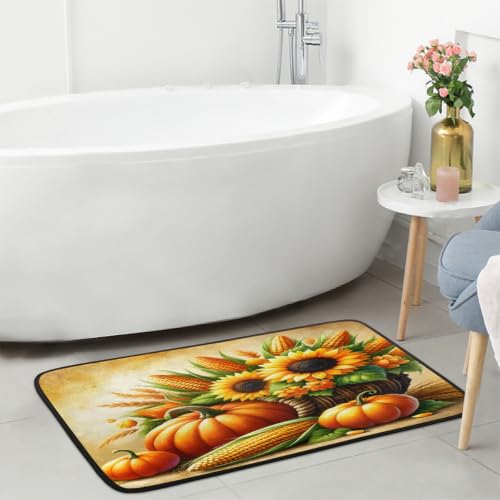 Pumpkin Kitchen Rug Non-Slip Indoor Carpet Absorbent Welcome Mat - color: B:b-11