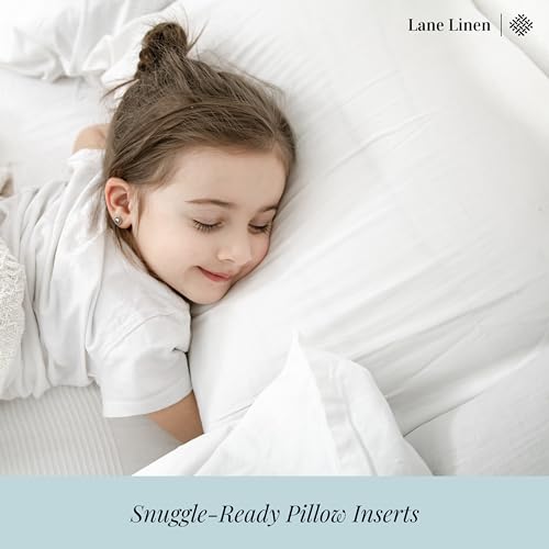 LANE LINEN 12x20 Pillow Inserts, Pack of 4, Soft, Down Alternative - White - size: 12x20