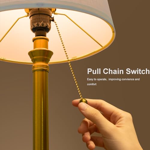 Oneach 19.5” Brass Gold Small Table Lamps Set of 2 for Living Room Bedroom - color: Gold