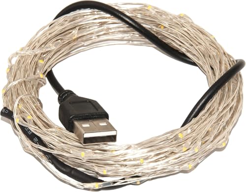 Karlling USB Plug in LED Fairy Lights,2 Packs of 50 LED Bulbs 16 Ft Silver Wire Waterproof Starry String Lights for Bedroom Patio Garden Party Wedding Commercial Lighting (Green) - color: Green, size: 50 Leds(2 Pack)