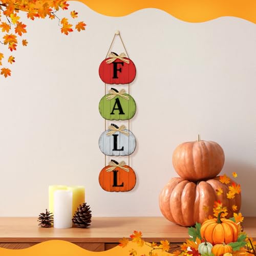 Britimes Thanksgiving Farmhouse Welcome Door Sign, Wooden, for Front Door - style: Fall