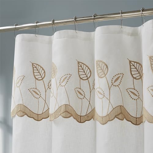 Warm Home Designs 84 Inch Gold Shower Curtain with Valance. EMS Linen 84