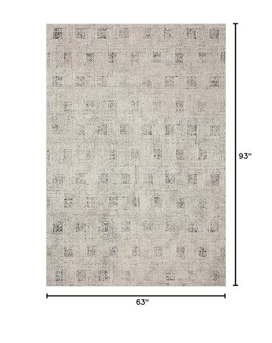 Loloi Kamala Grey/Graphite 5'-3" x 7'-9" Area Rug - color: Grey / Graphite, size: 5'3" x 7'9" (Rectangular)