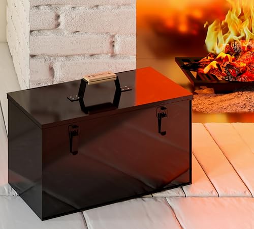 Fire Beauty Galvanized Steel Fire Starter Fireplace Storage Box(Large) - size: Large