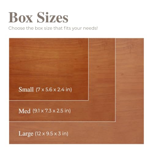 WE Games Old World Wooden Keepsake Box - color: Redwood, size: Small