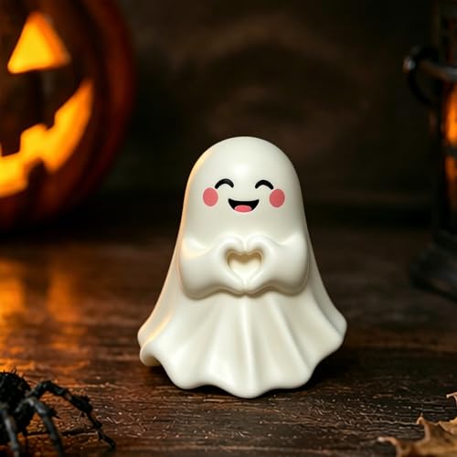 1 PCS Halloween Ghost Figurine Unique Heart Spooky Statue - color: Styl 16
