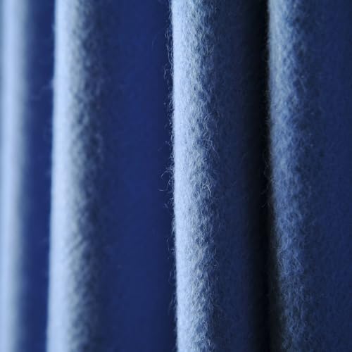 CUDDLE DREAMS Premium Cashmere Throw Blanket with Fringe (Porcelain Blue) - color: Porcelain Blue
