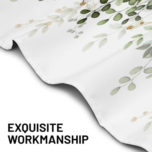 Sage Green Eucalyptus Leaves Valances for Windows 1 Panel, 54x18 in - color: Eucalyptus Leaves-green, size: 54"W x 18"L (Pack of 1)