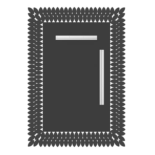 Kelly Miller 28"x40" Jeweled Luxury Rectangle Decorative Wall Mirror - size: 40"L x 28"W