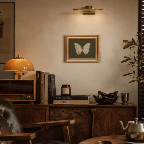 Vintage Butterfly Wall Art Gold Framed Canvas Print 8x10 inch - color: 01-Vintage butterfly, size: 8x10