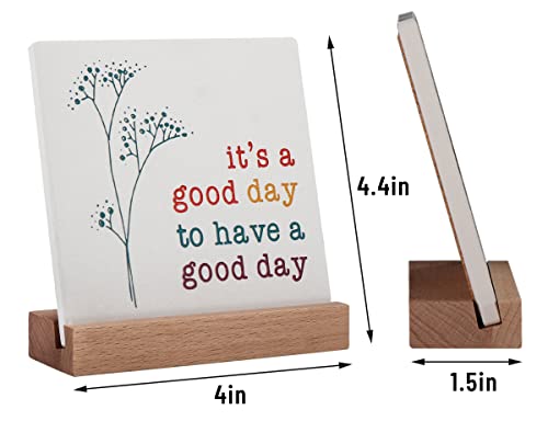 Positive Decor for Home Office, Motivational Gifts for Women, It's a Good Day Sign Inspirational Desk Art Decor, Emotion cheerful Support Mindset Good Vibes Decoration - style: It's a Good Day