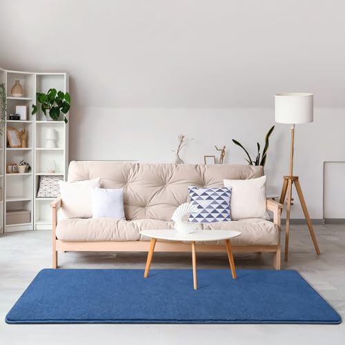 Amearea Modern Soft Hallway Runner Rug, 2x6 Feet Blue Washable Runner Rugs - color: Blue, size: 2' x 6' (Runner)