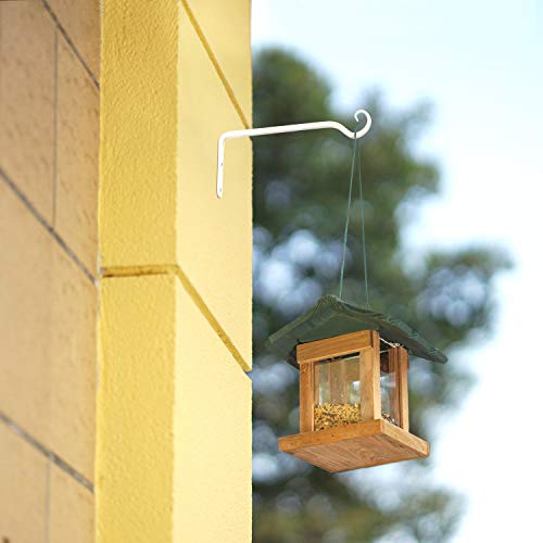 Mkono 10 Inc Plant Hangers, 2 Pack Hanging Plant Brackets Hooks for Wall - color: White, size: 10 Inch