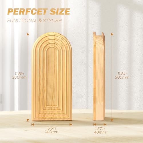 EOSAHR Wall Vase: Wall Planter for Boho Decor Accents, Original Wood - color: Original Wood