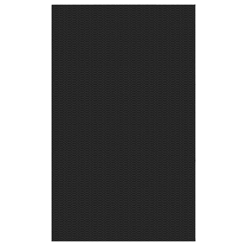 KOZYFLY 3x5 Washable Area Rug, Non Slip Woven Entryway Rug, Black/Grey - color: Black/Charcoal Grey, size: 3' x 5' (Rectangular)