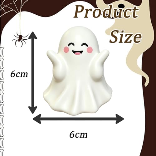 Halloween Ghost Figurine Cute Ghost Resin Statues 1Pcs - color: Styl 18