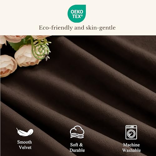 StangH Brown Valance for Windows 52x18 Inch, 1 Panel - color: Brown, size: 52"W x 18"L (Pack of 1)