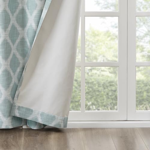 Sun Smart Blackout Window Curtains, Thermal Insulated 1 Panel 100x84 Aqua - color: Aqua, size: 100"W x 84"L (Pack of 1)