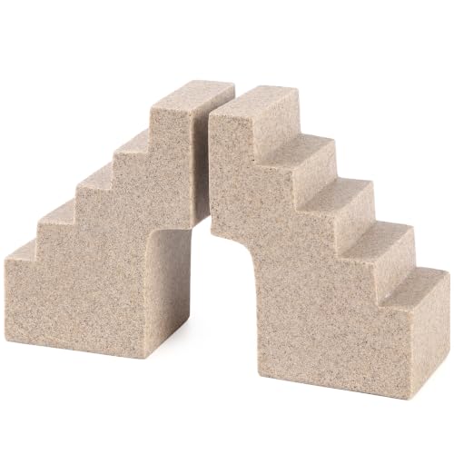 Decorative Book Ends for Heavy Book - Anti-Slip,for Any Bookshelf