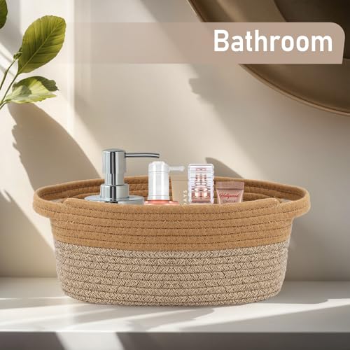 JMvicyroam Small Woven Basket, Empty Gift Basket, Jute&Brown/1 Pack - color: Jute&Brown, size: 1 Pack