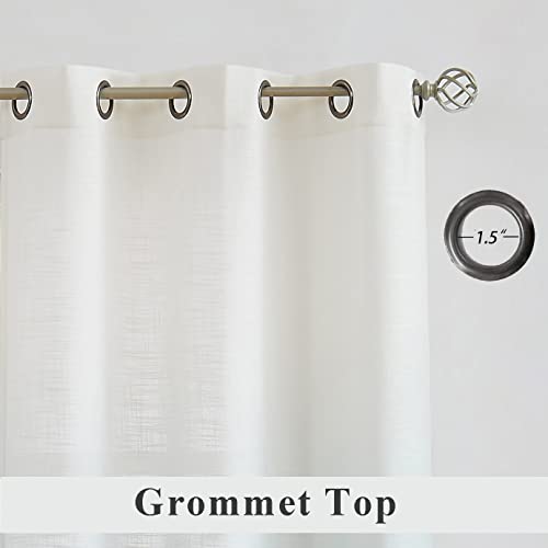 Central Park Ombre Semi Sheer Curtain, Cream White to Grey, 40" Wx108 Lx2 - color: Grey, size: 40"W x 108"L (Pack of 2)