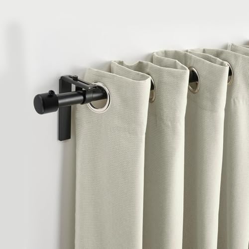KUMGROT 0.87" Dia Cylindrical Curtain Rod Finials, Curtain Rod Cap Replacement, Diy Curtain Rod Accessoies Decorative Caps for Bedroom, Living Room, Kitchen, And Bathroom, 6 Pcs - size: 0.87" Dia