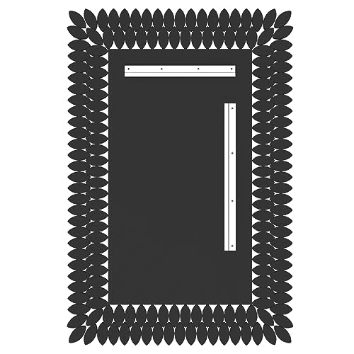 Kelly Miller 24"x36" Jeweled Luxury Rectangle Decorative Wall Mirror - size: 36"L x 24"W