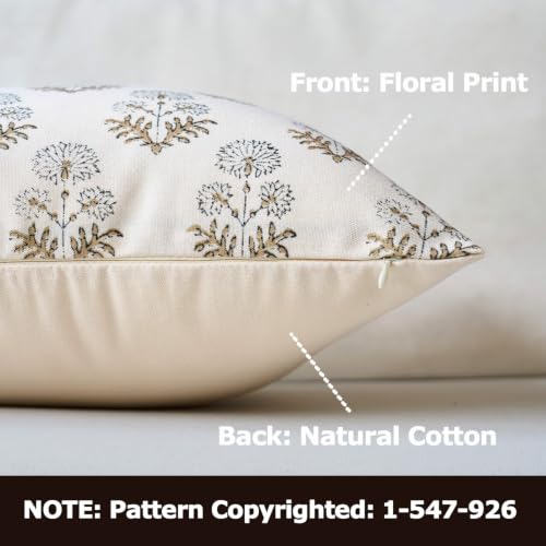 Amor Virisso Vintage Floral Pillow Covers 18x18 Set of 2 for Couch, Yellow - color: Yellow, size: 18" x 18" (Pack of 2)