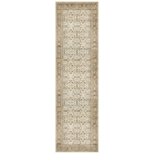 SIILOOM 2x7 Washable Runner Rug, Non Slip Soft Area Rug for Hallway Kitchen - color: Beige/Brown, size: 2' x 7' (Runner)
