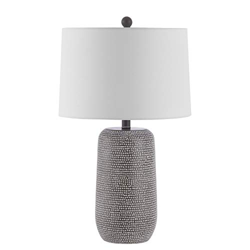 SAFAVIEH Lighting Celvin Table Lamp, 26″ Resin Grey/White TBL4416A