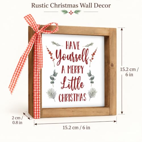 Have Yourself A Merry Little Christmas Sign, Table & Wall Decor - color: white-7