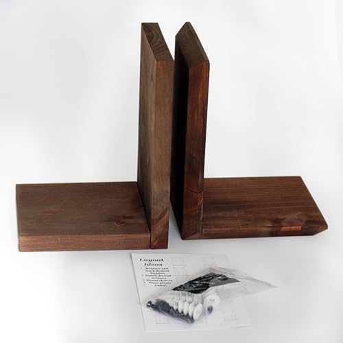 Daniel's Plants Indoor Plant Wall Gallery Shelf Kit | Midcentury Modern Wooden Shelves | Wall Mounted L Shaped Floating Plant Shelves | Solid Wood | 3 Pack (Beveled Edge - Woodland Brown) - color: Woodland Brown - Beveled Edge
